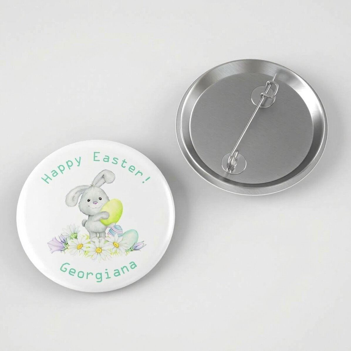 Spilla personalizzata con scritta - Buona Pasqua!