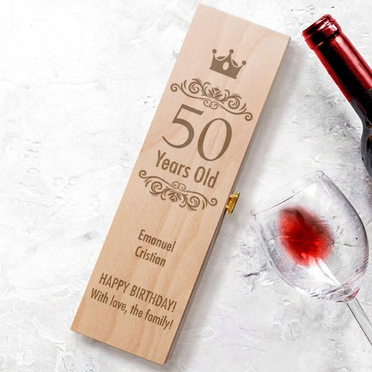 Scatola di vino personalizzata - Buon compleanno!