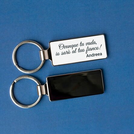 Portachiavi personalizzato con messaggio