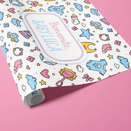 Carta da regalo personalizzata con scritta - New baby