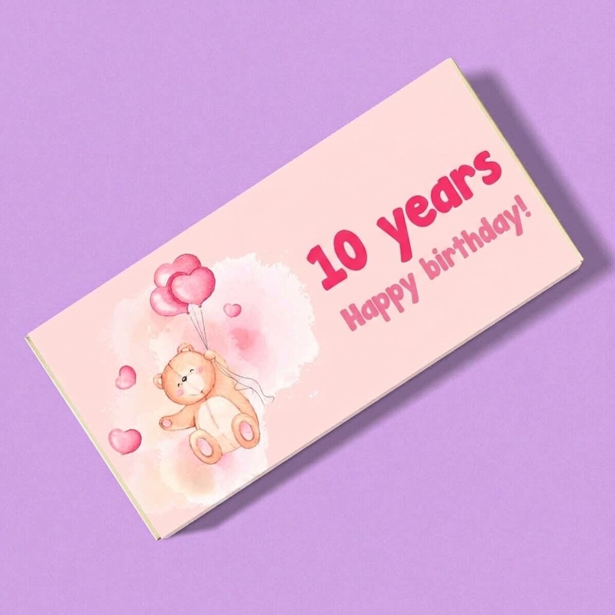 Cioccolato personalizzato con scritta per bambini - Orsetto