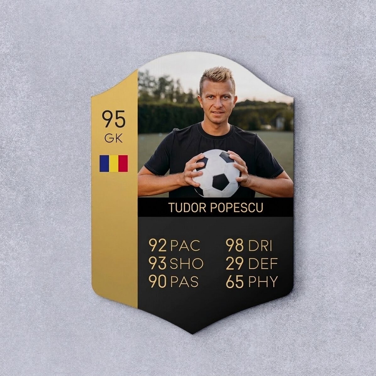 Tessera FIFA personalizzata con foto e statistiche - Appassionato di calcio