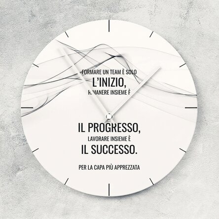 Orologio personalizzato con scritta - Successo