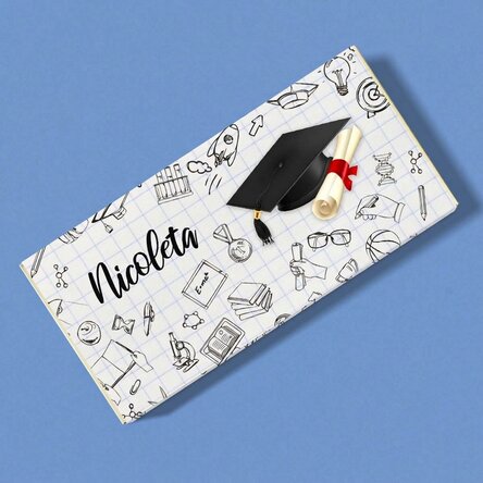 Cioccolato personalizzato con scritta - Laurea