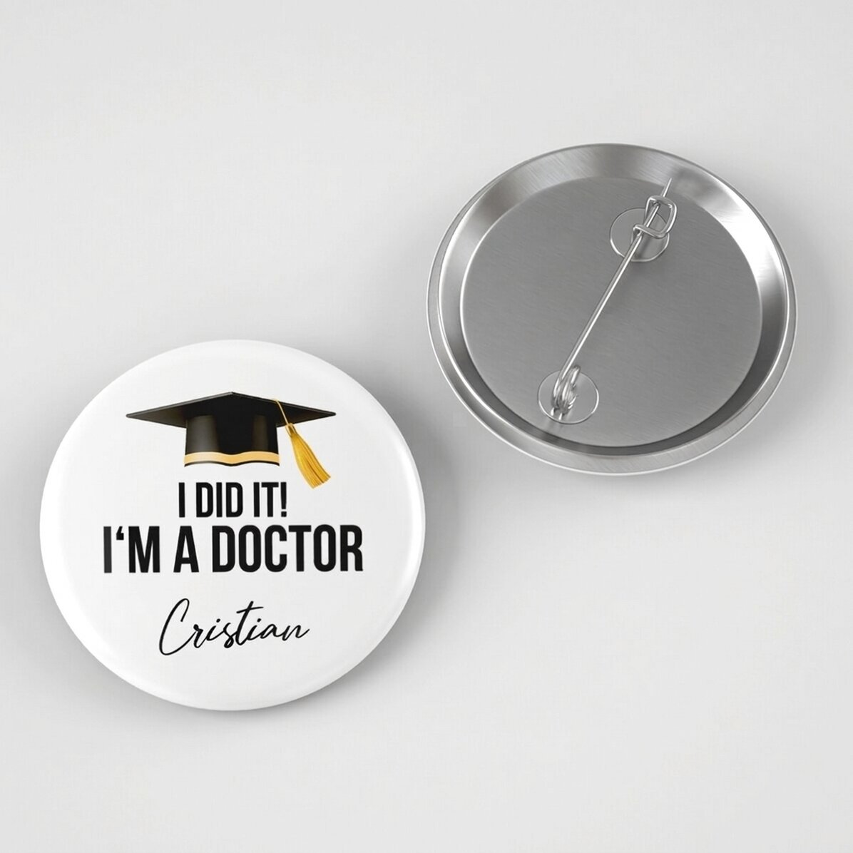 Distintivo personalizzato con scritta - Ce l