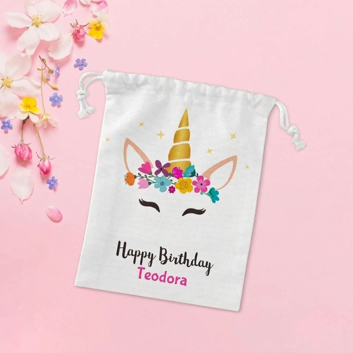 Piccolo sacchetto regalo - Unicorno