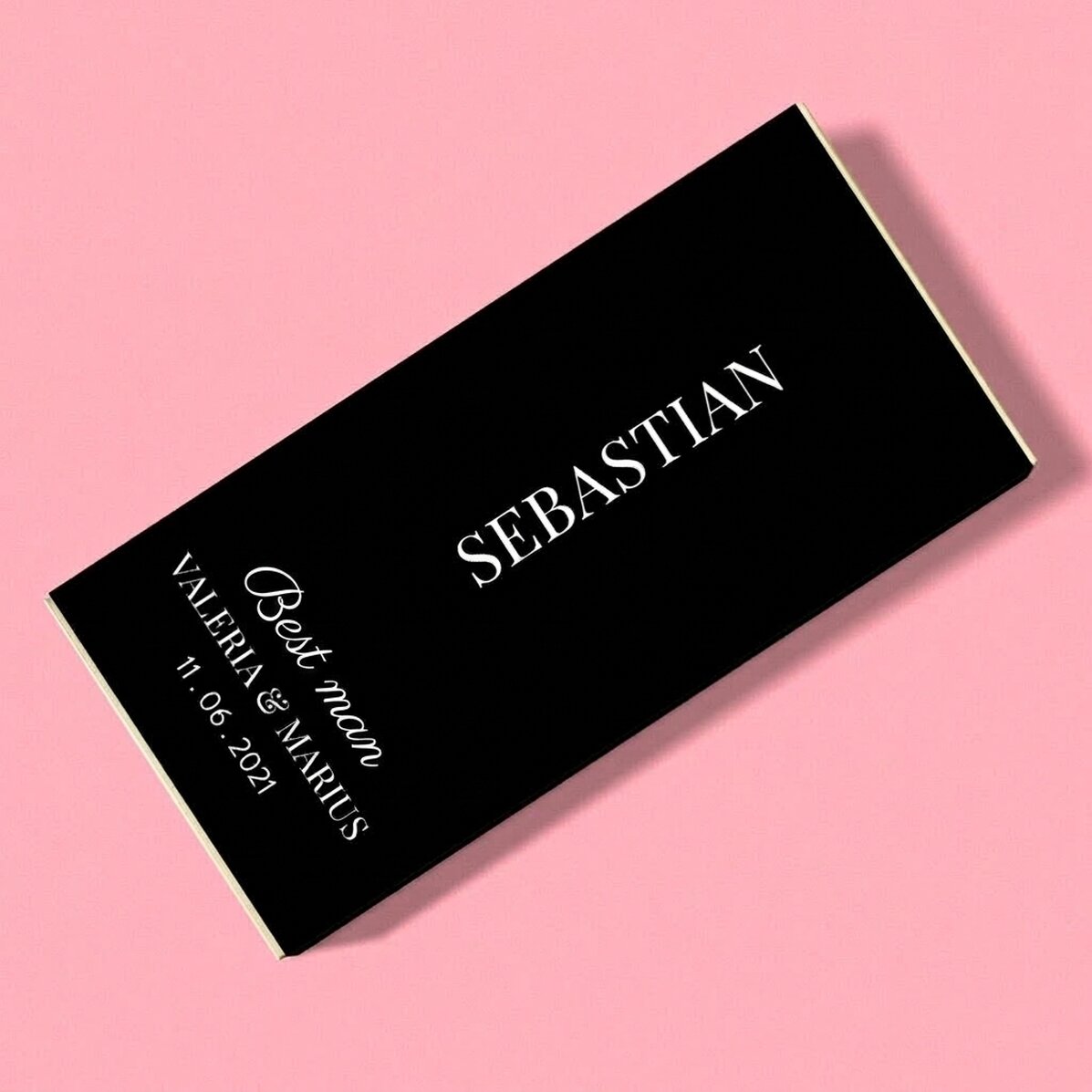 Cioccolato personalizzato con scritta - Testimoni dello sposo