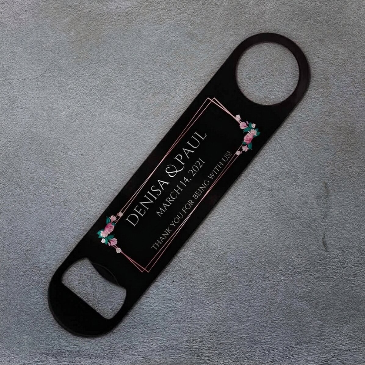 Apribottiglie personalizzato con scritta - Matrimonio