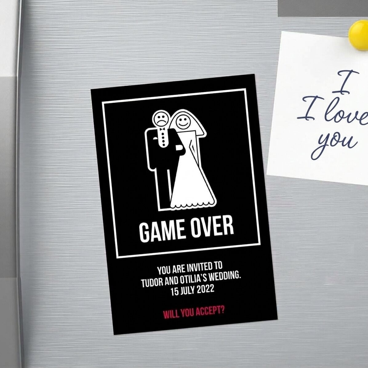 Magnete personalizzato 10x15 cm - Game over