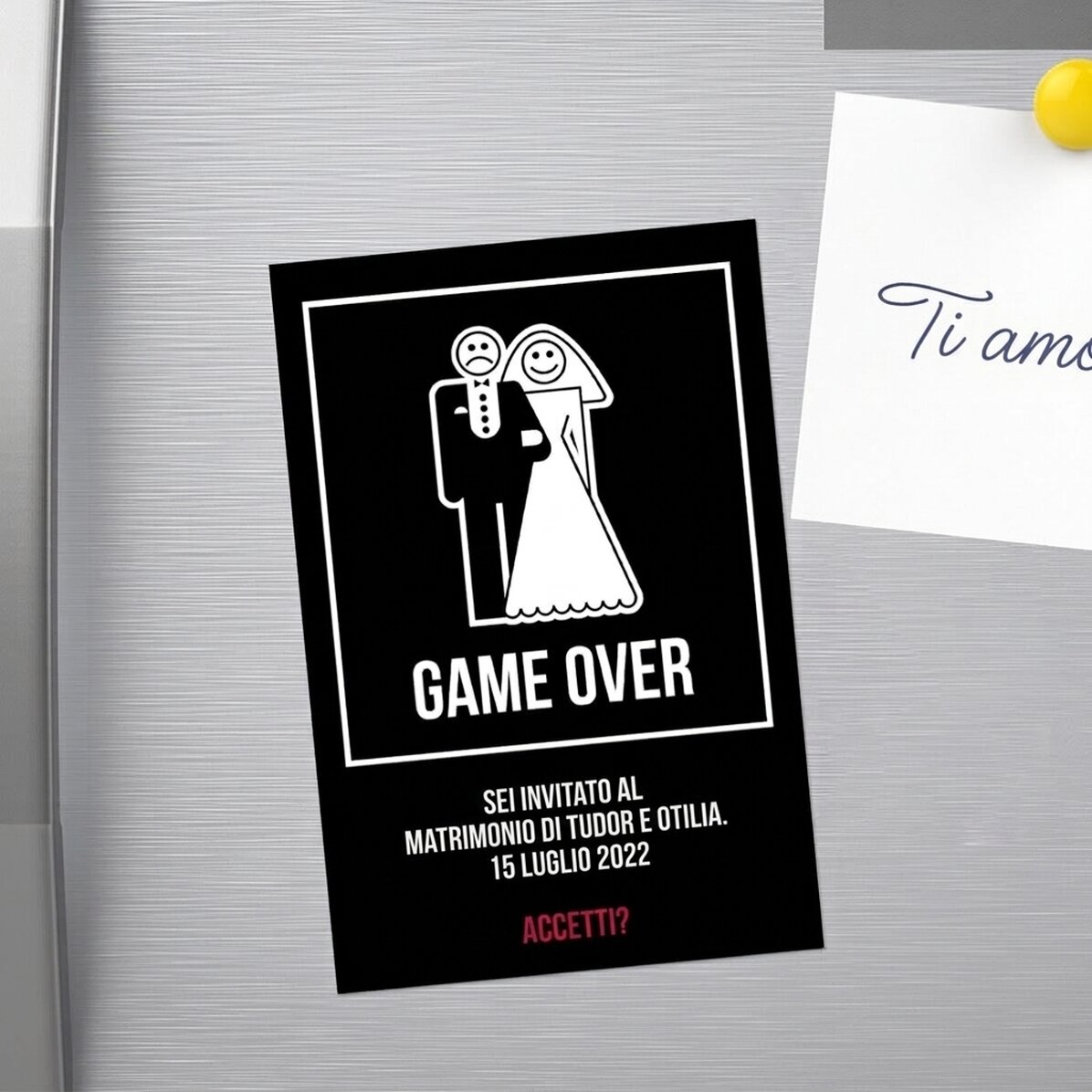 Magnete personalizzato 10x15 cm - Game over