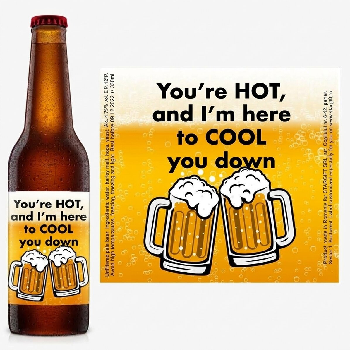 Birra personalizzata con scritta - Hot