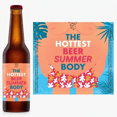 Birra personalizzata con scritta - Hot body