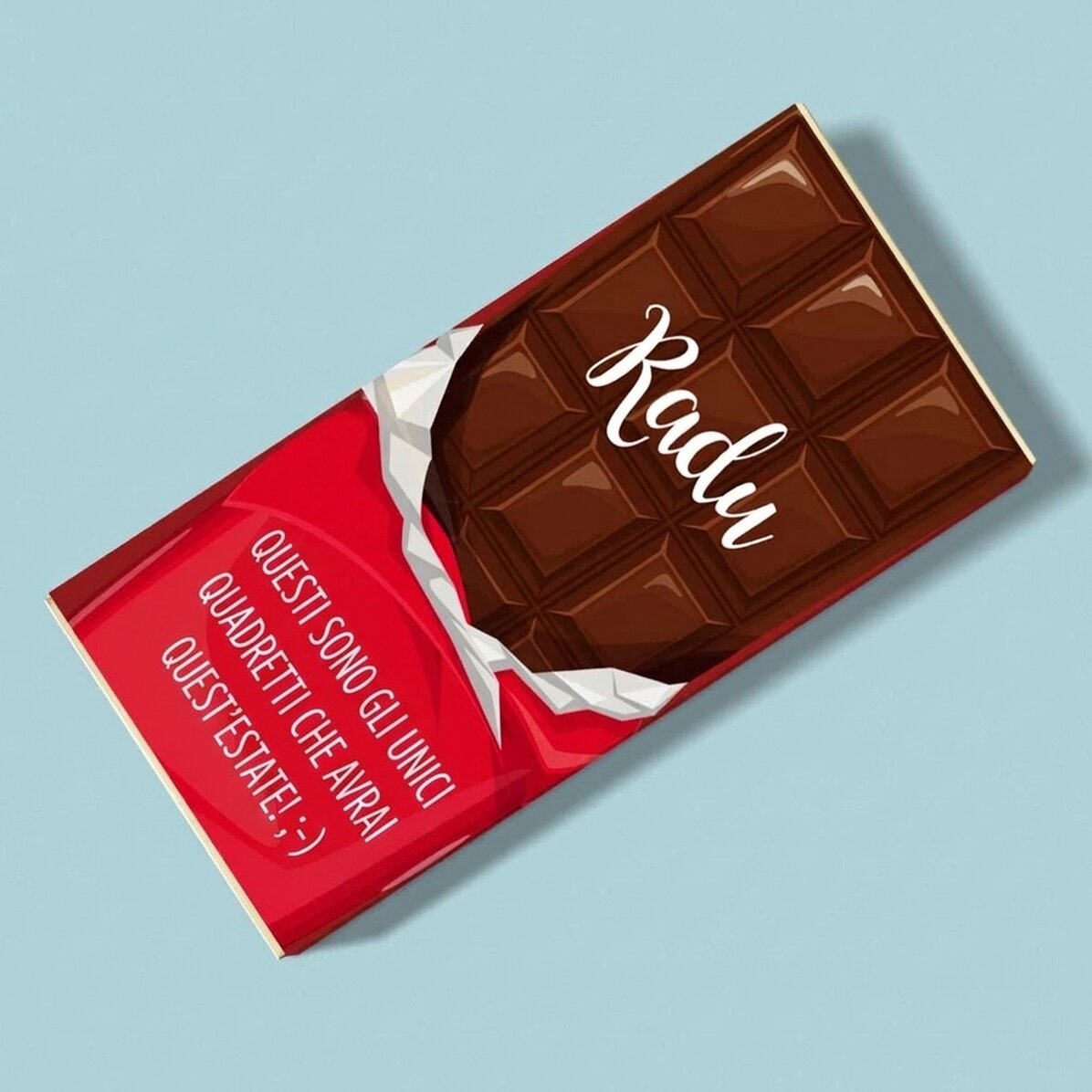 Cioccolato personalizzato con scritta - Divertente
