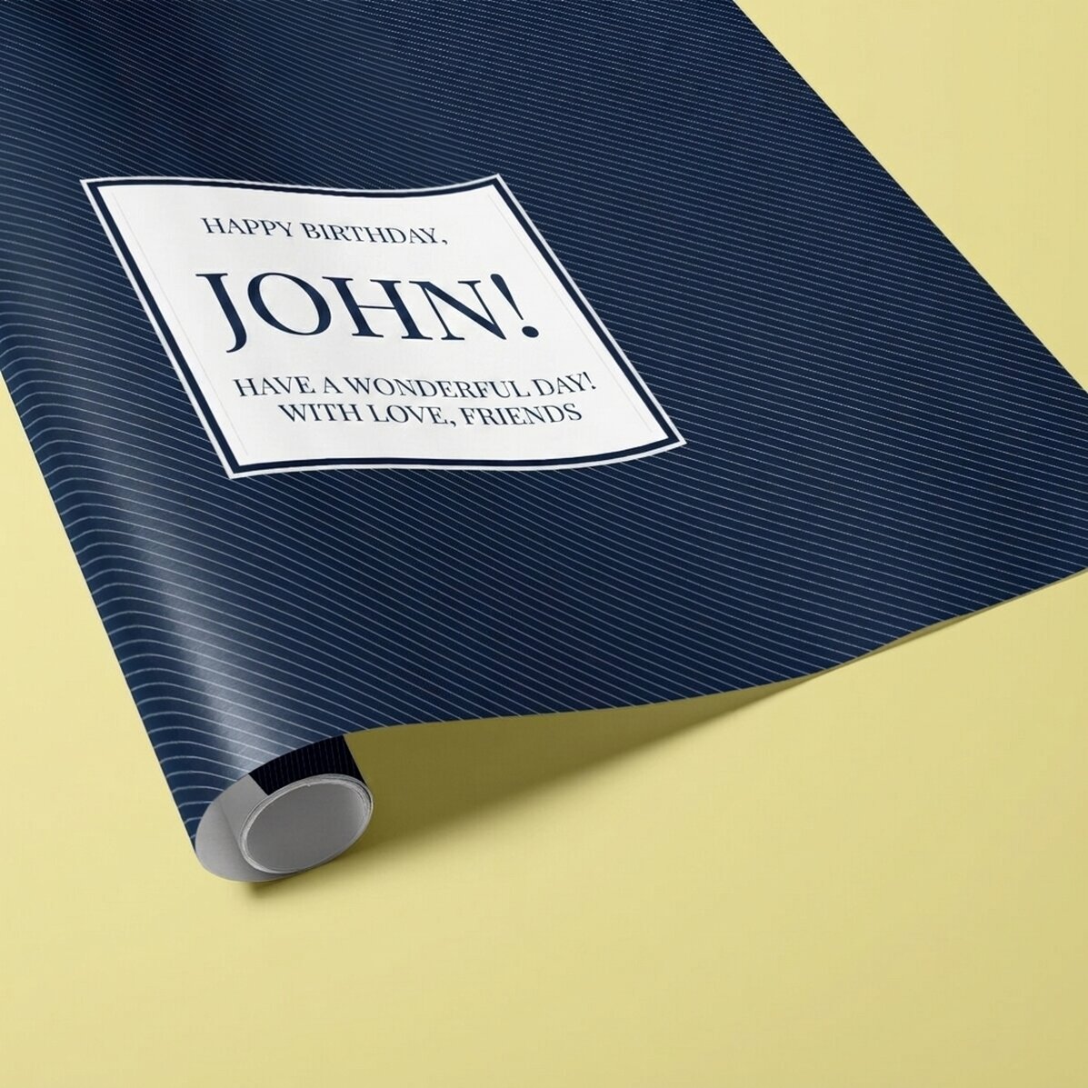 Carta da regalo personalizzata con testo - Blu scuro