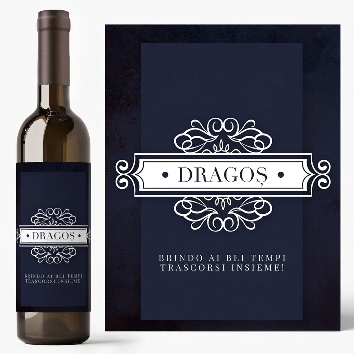 Vino personalizzato con nome e messaggio - Bei tempi
