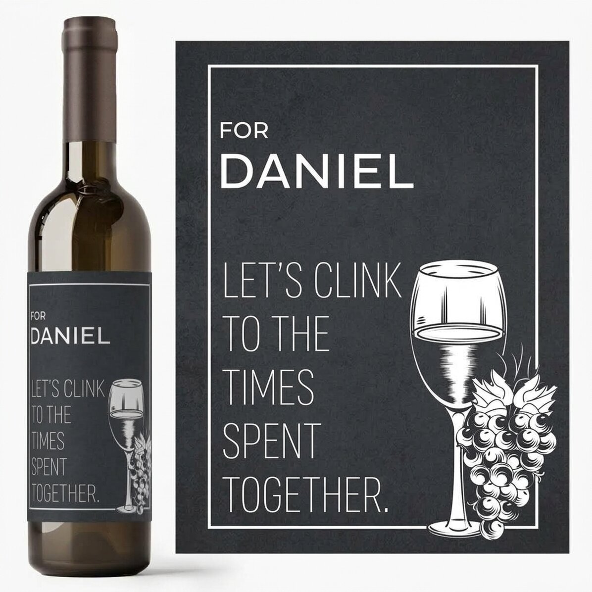 Vino personalizzato con messaggio - Arrivederci