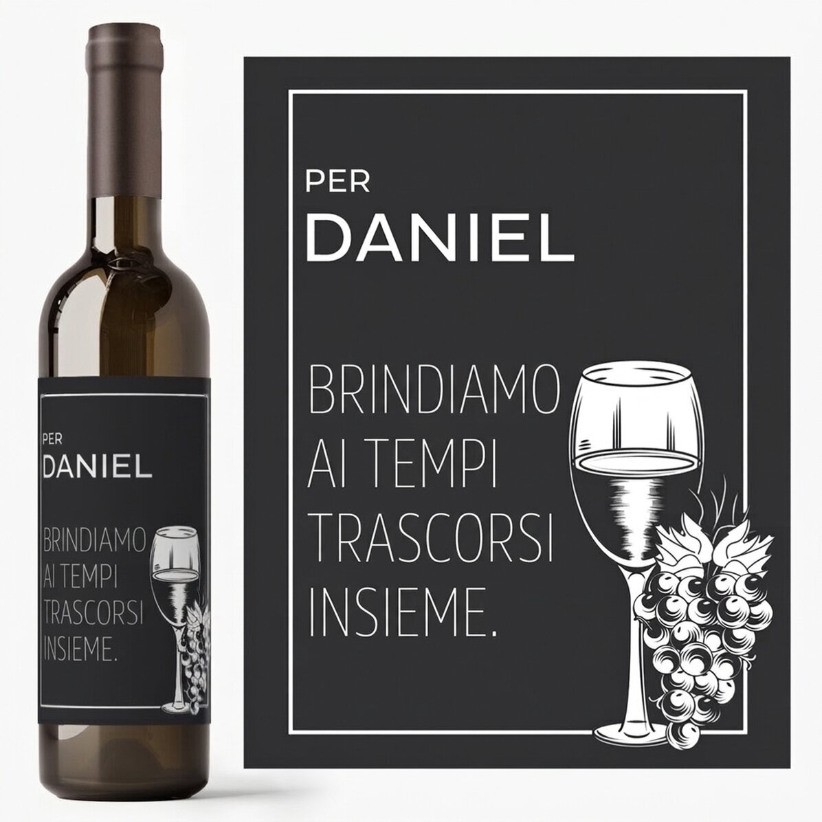 Vino personalizzato con messaggio - Arrivederci