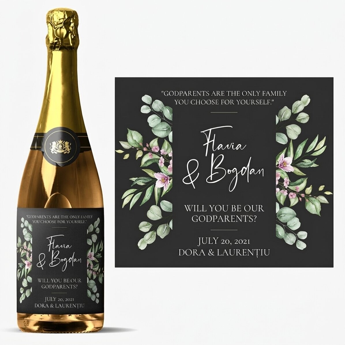 Spumante personalizzato con scritta - Will you be?