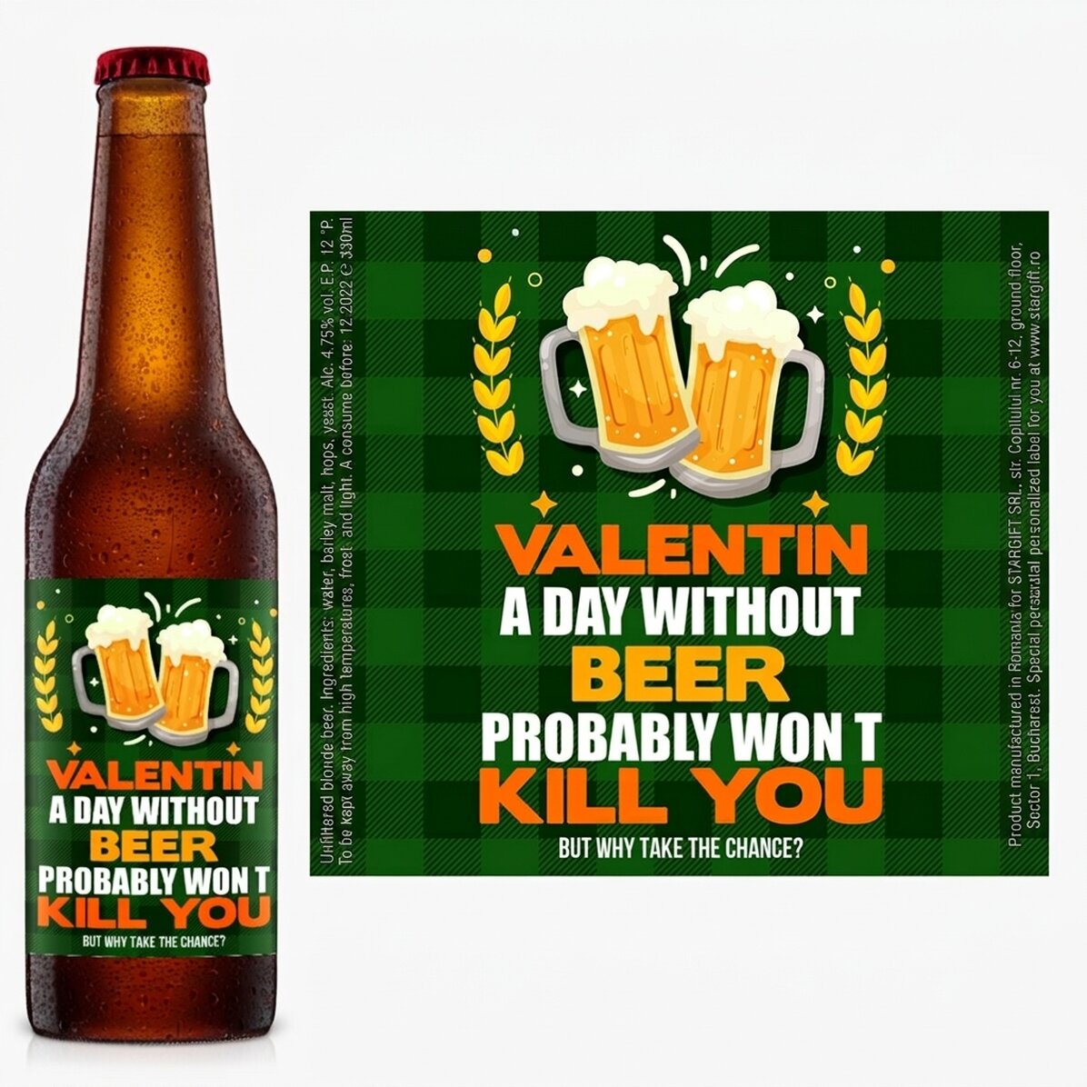 Birra personalizzata con scritta - Beer won