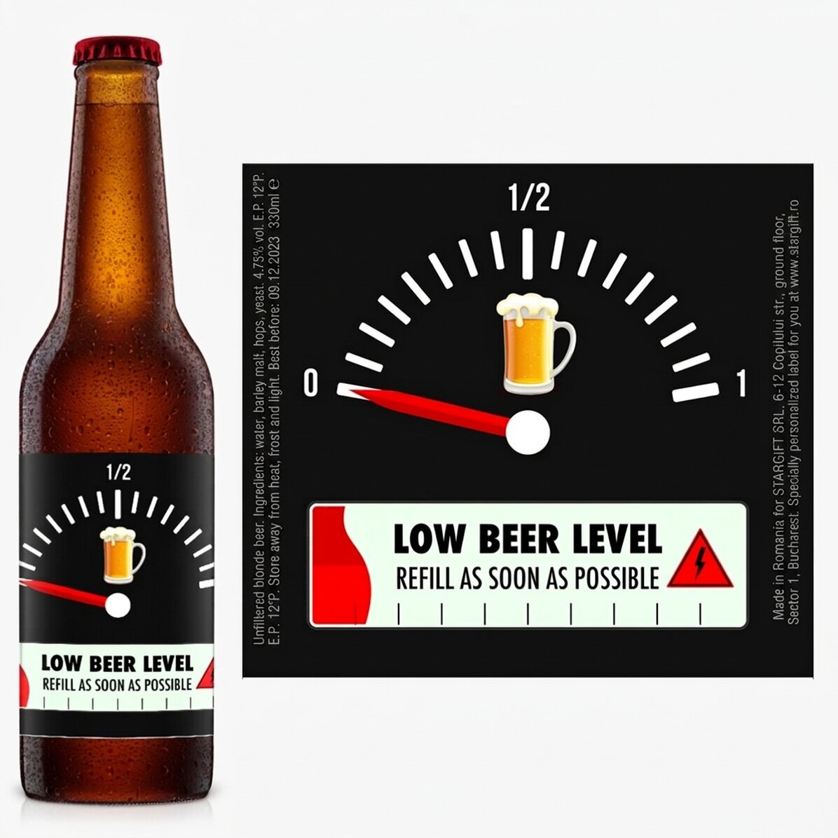 Birra personalizzata con scritta - Ricarica