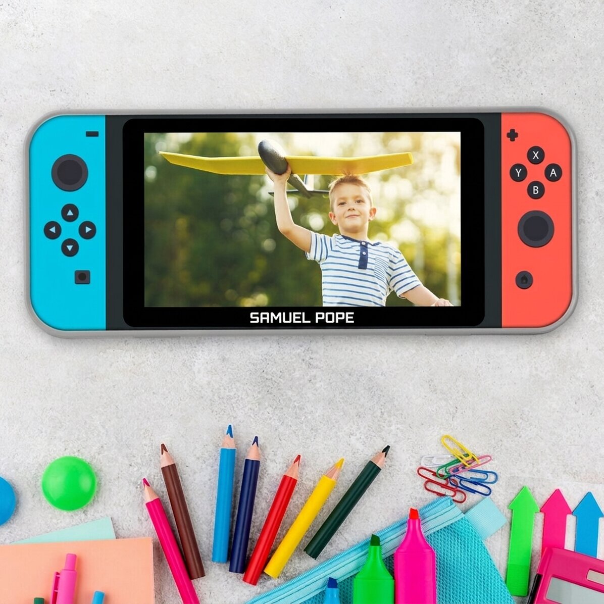 Astuccio personalizzato con foto e nome - Console per videogiochi