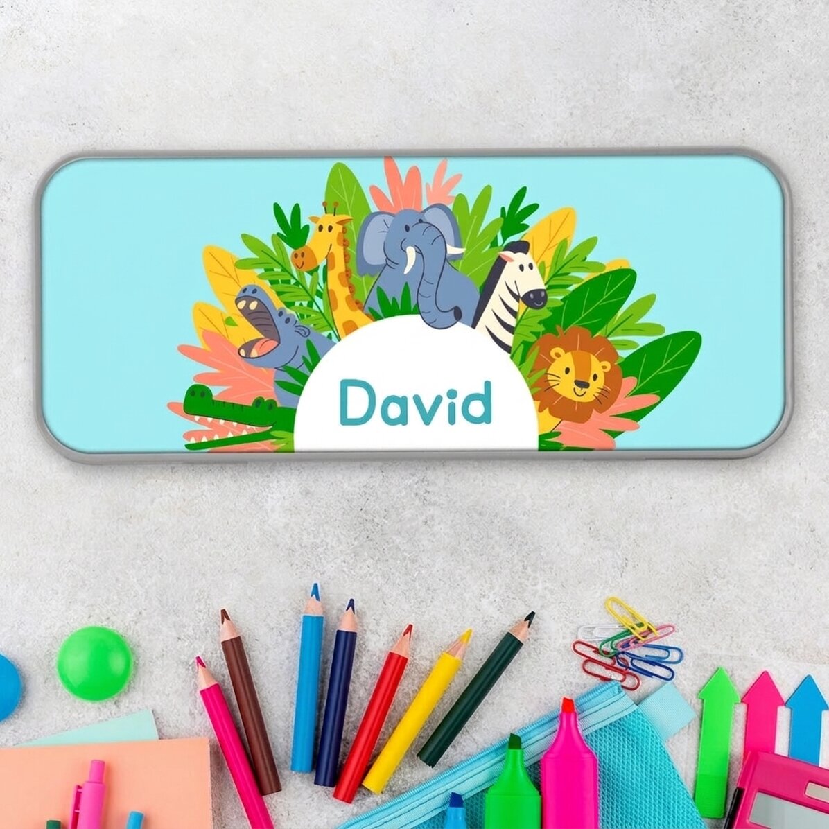 Astuccio personalizzato con scritta - Animali