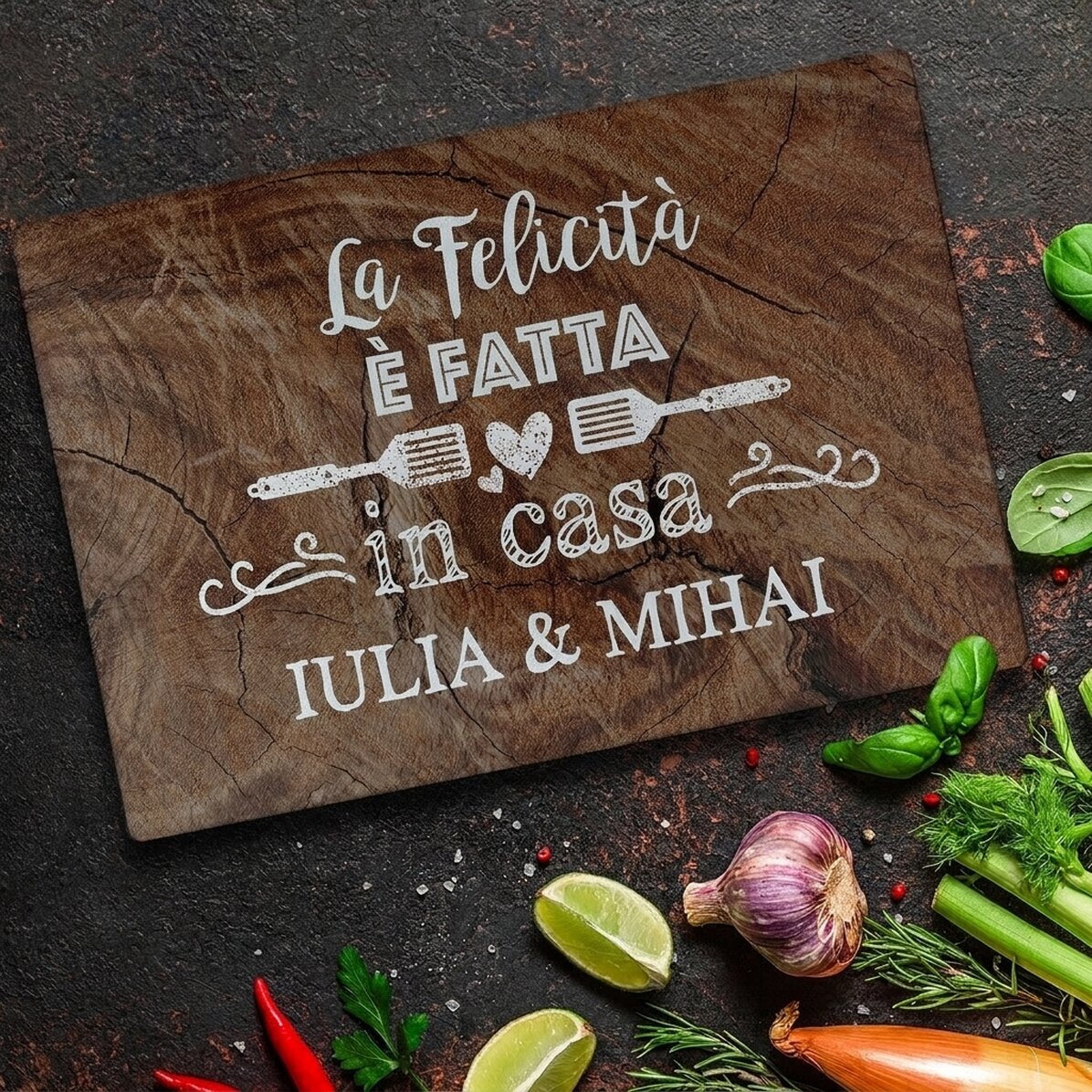 Tagliavetro personalizzato con scritta - Felicità
