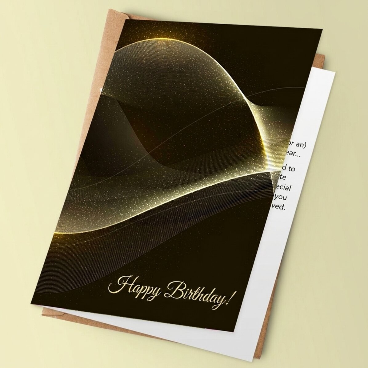 Biglietto di auguri personalizzato con testo - Buon compleanno!