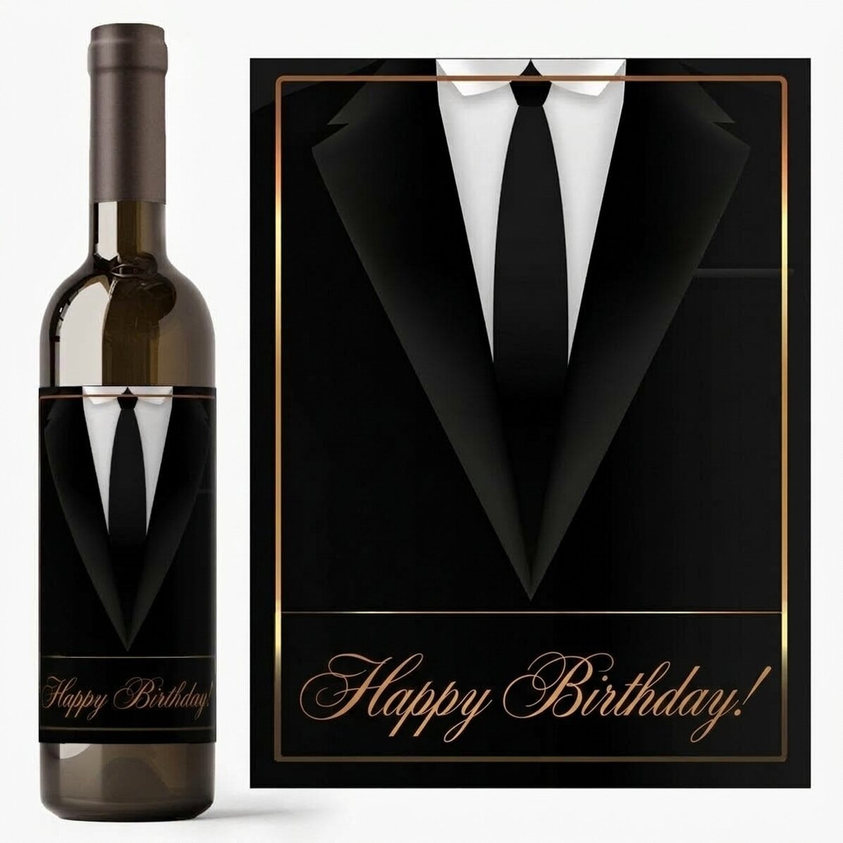Vino personalizzato - Elegant black