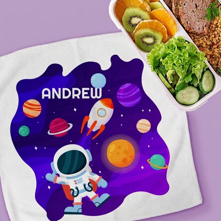 Personalised towel with text - Space