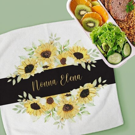 Asciugamano personalizzato con una dedica per la nonna
