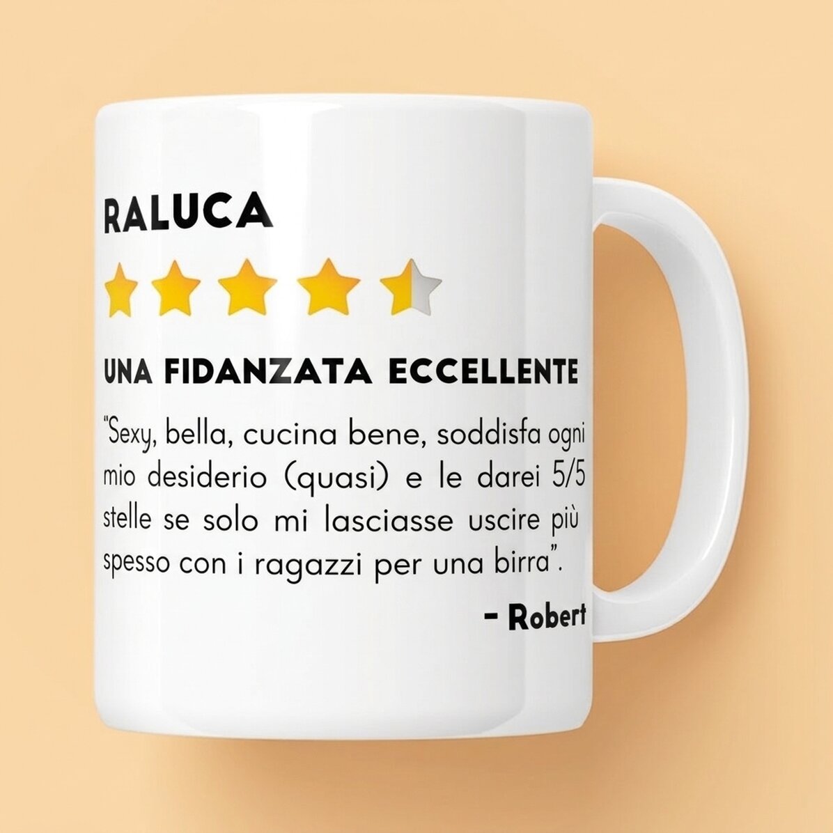 Tazza personalizzata con foto e testo - Recensione