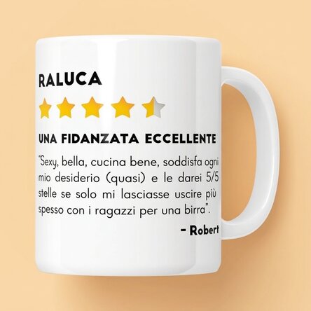 Tazza personalizzata con foto e testo - Recensione