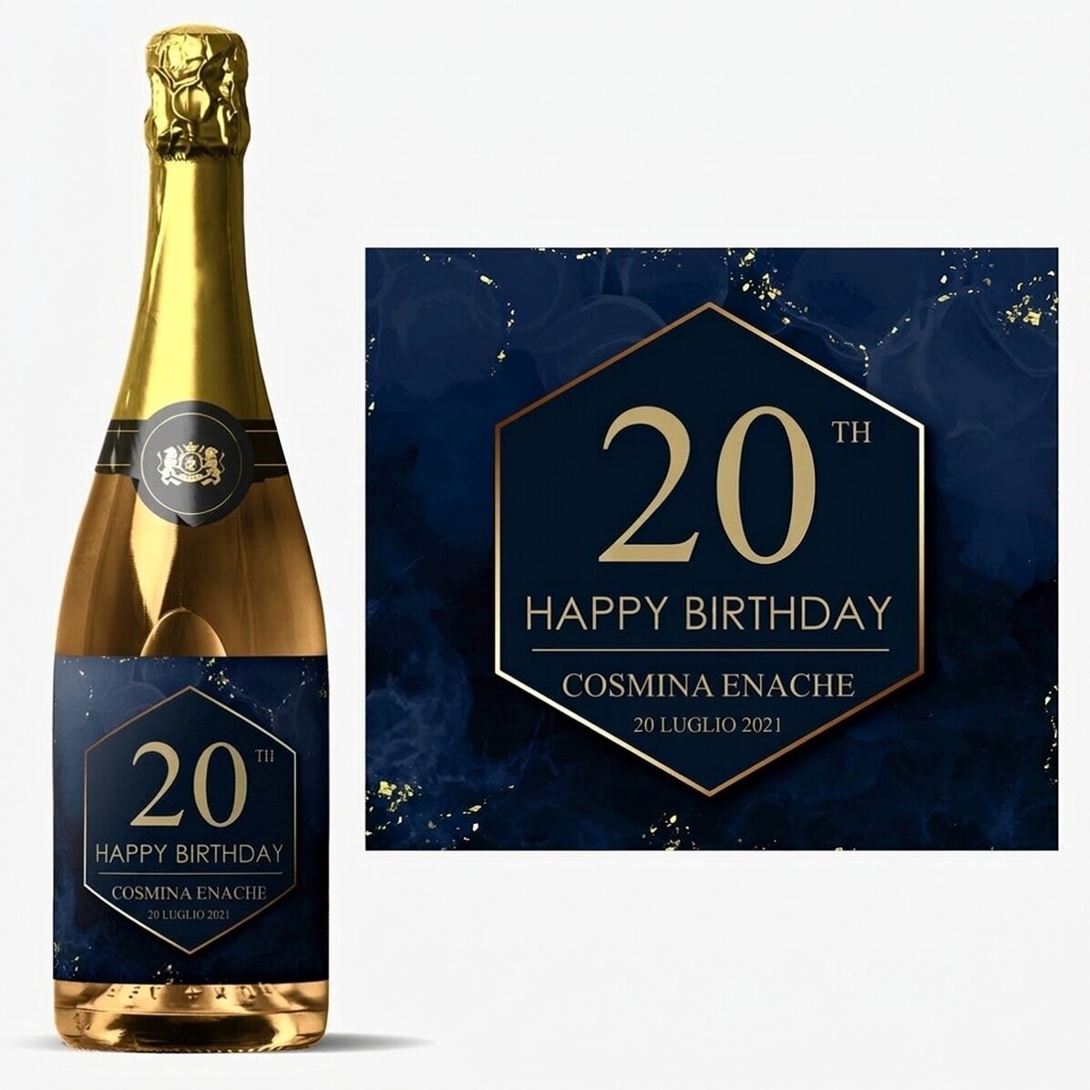 Spumante personalizzato con scritta - Cheers to your birthday