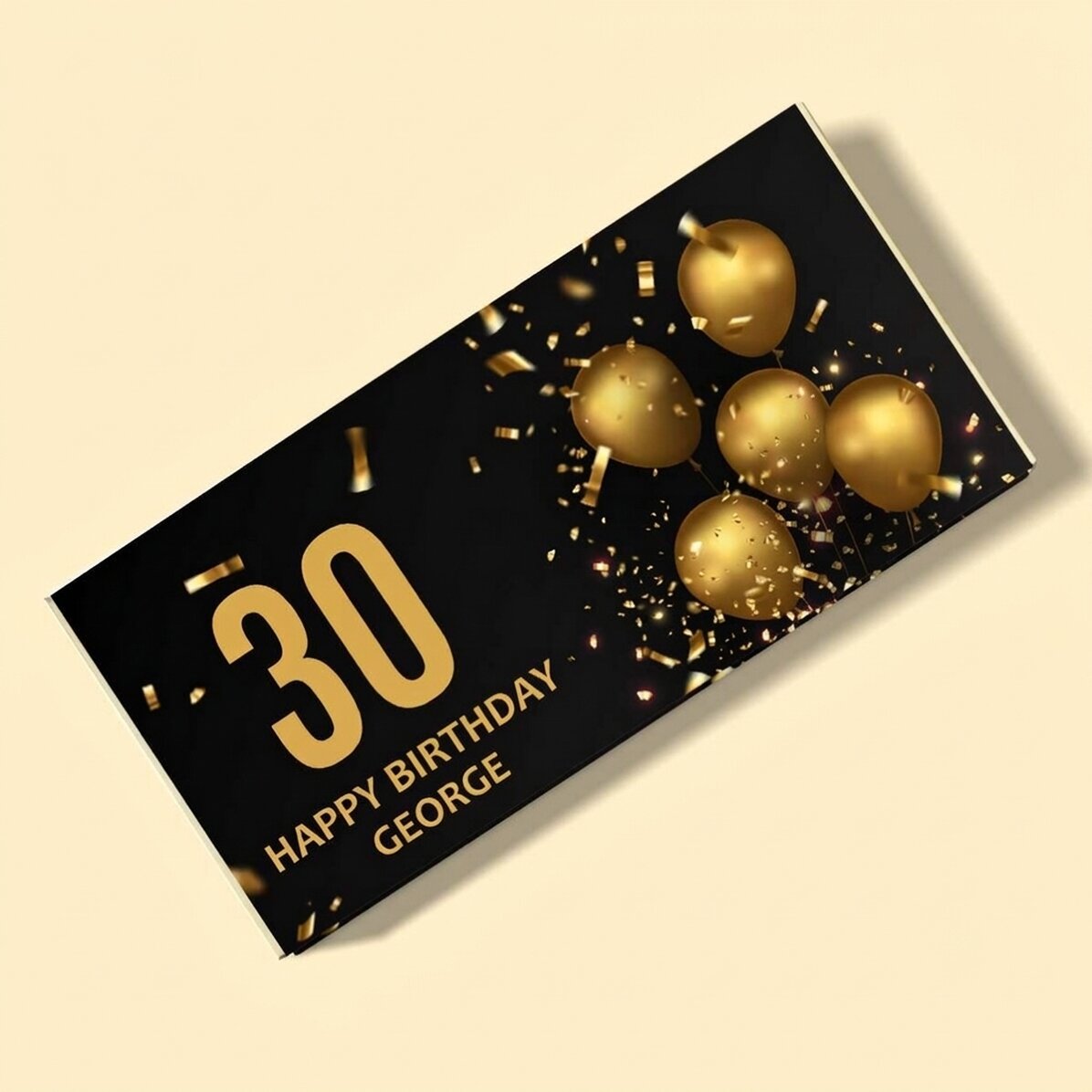 Cioccolato personalizzato con messaggio di compleanno - Birthday Wish