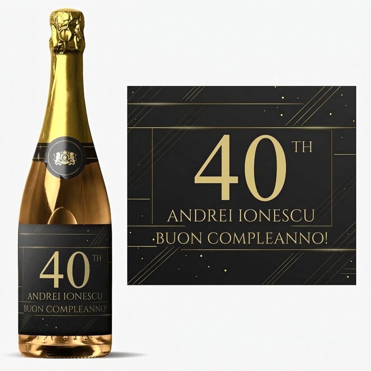 Spumante personalizzato con dedica - Un regalo per te