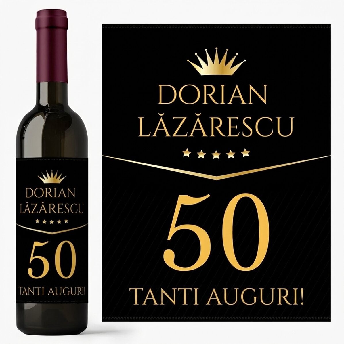 Vino personalizzato con dedica di compleanno - Regalo Premium