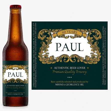 Birra personalizzata con scritta - Royal 60