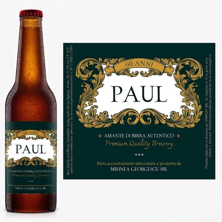 Birra personalizzata con scritta - Royal 60