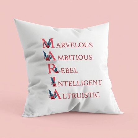 Cuscino personalizzato con scritta - Maria