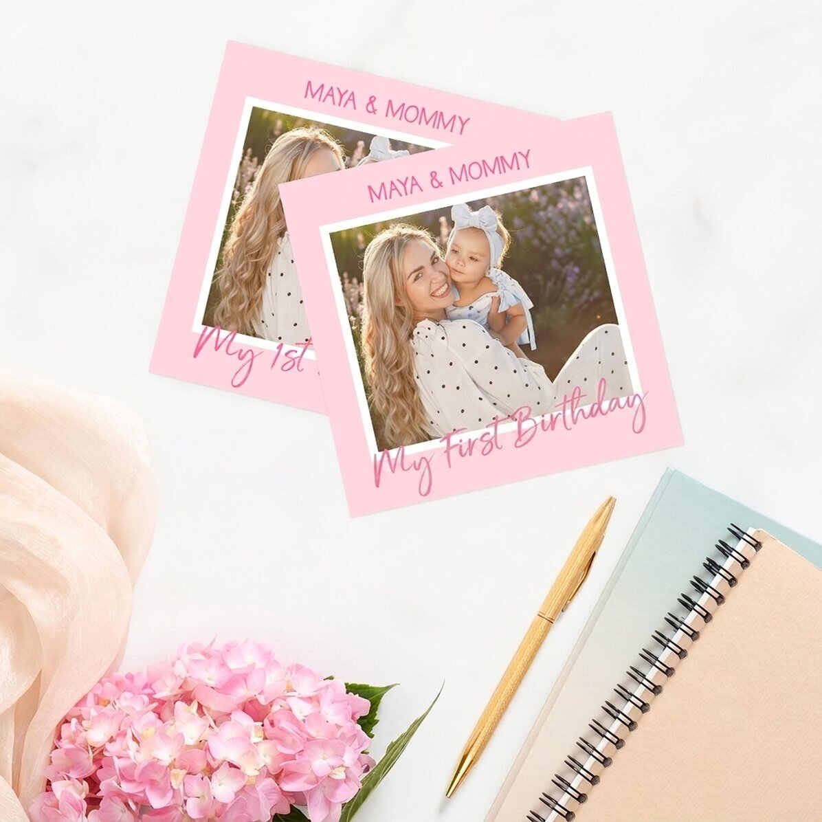 Foto personalizzata 10x10 cm - Il mio primo compleanno