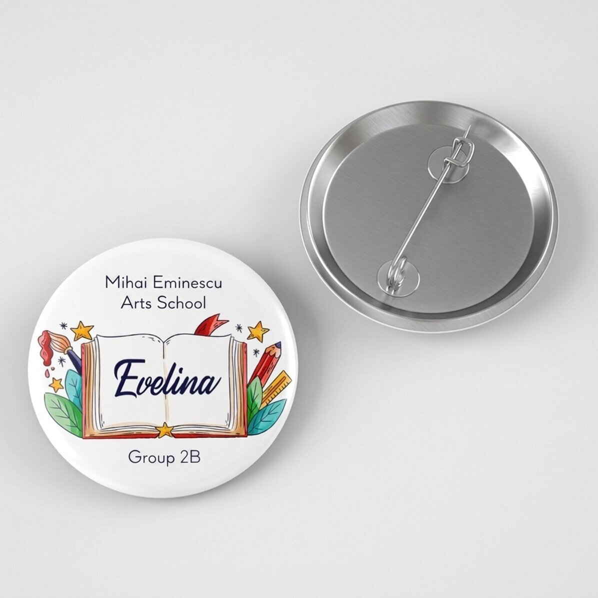 Distintivo personalizzato con nome - Ritorno a scuola