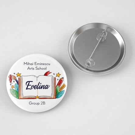 Distintivo personalizzato con nome - Ritorno a scuola