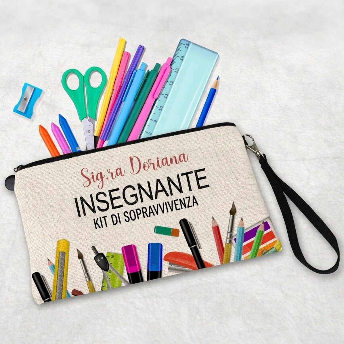 Kit per insegnanti personalizzato con testo - Survival kit