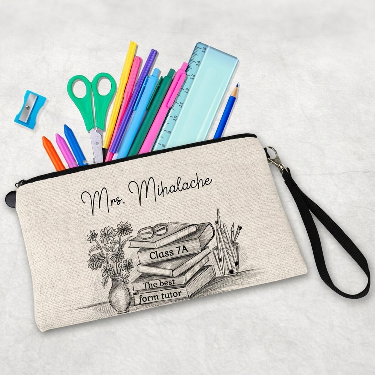 Kit per insegnanti personalizzato con la scritta "Best teacher"