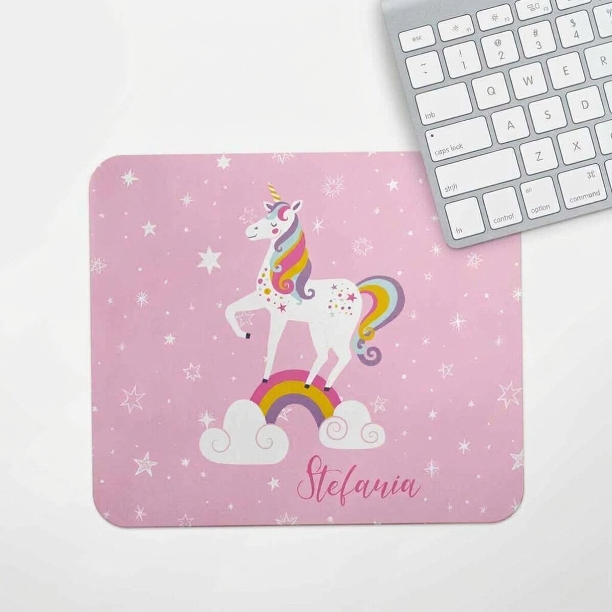 Tappetino per mouse personalizzato con scritta - Unicorno