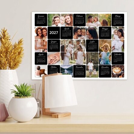 Calendario personalizzato con 12 foto