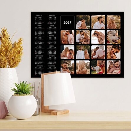 Poster calendario personalizzato con 15 foto