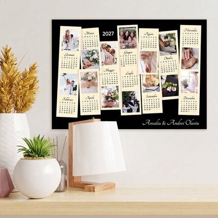 Calendario personalizzato con foto e testo - Memories