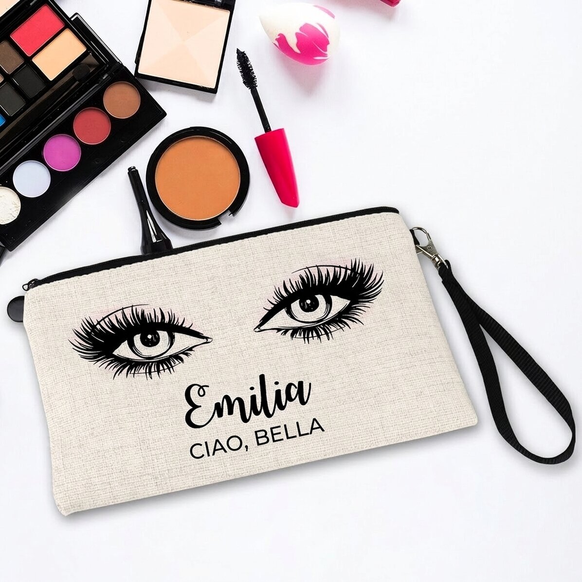 Borsetta per cosmetici personalizzata con nome - Hello gorgeous